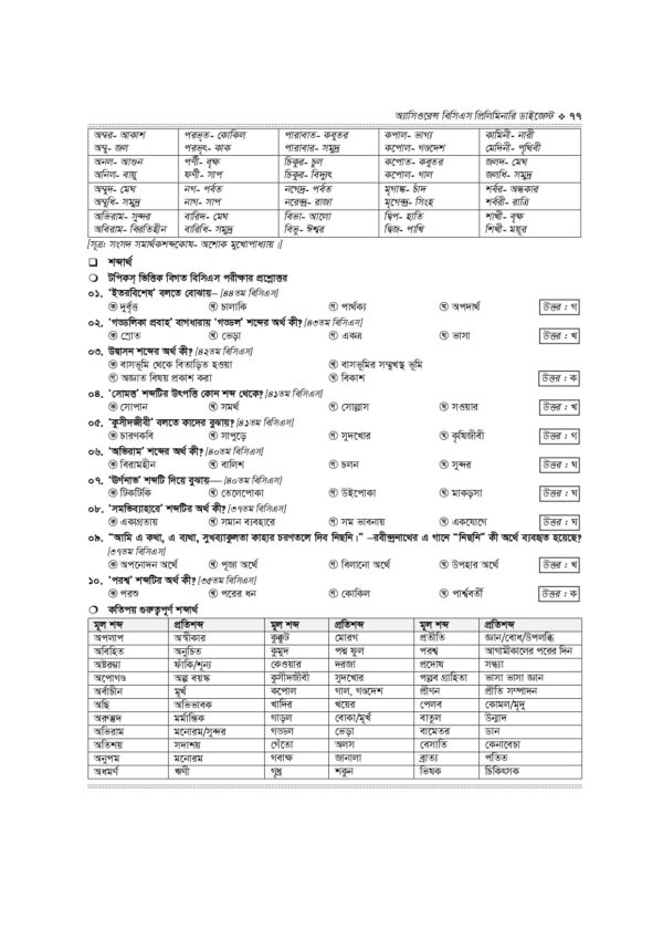 অ্যাসিওরেন্স বিসিএস প্রিলিমিনারি ডাইজেস্ট - Image 2