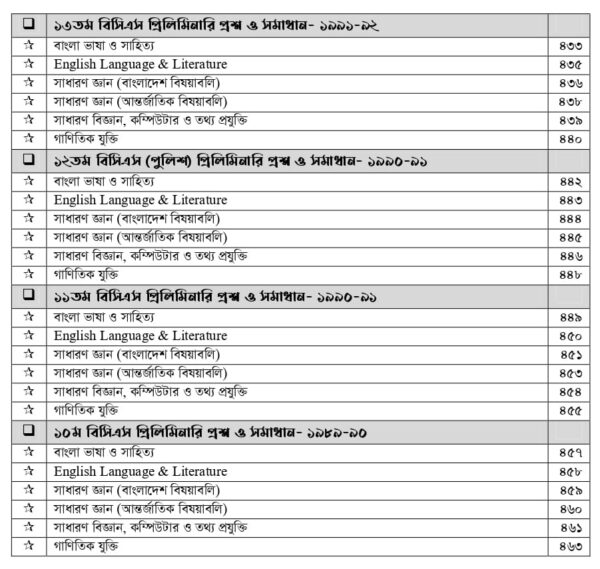 অ্যাসিওরেন্স বিসিএস Preliminary Question Bank - Image 11