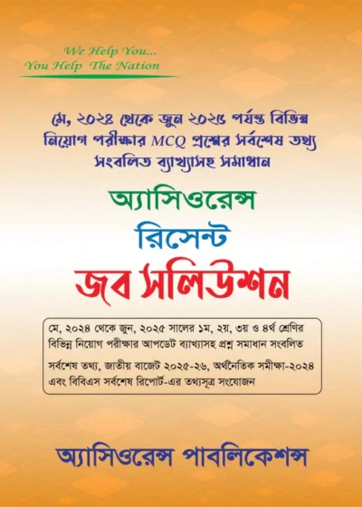রিসেন্ট জব সলিউশন [MCQ]