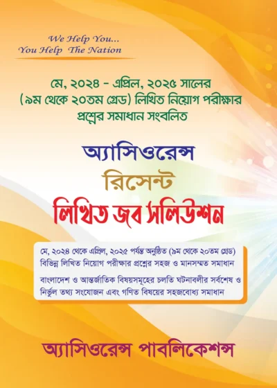 রিসেন্ট জব সলিউশন [লিখিত]