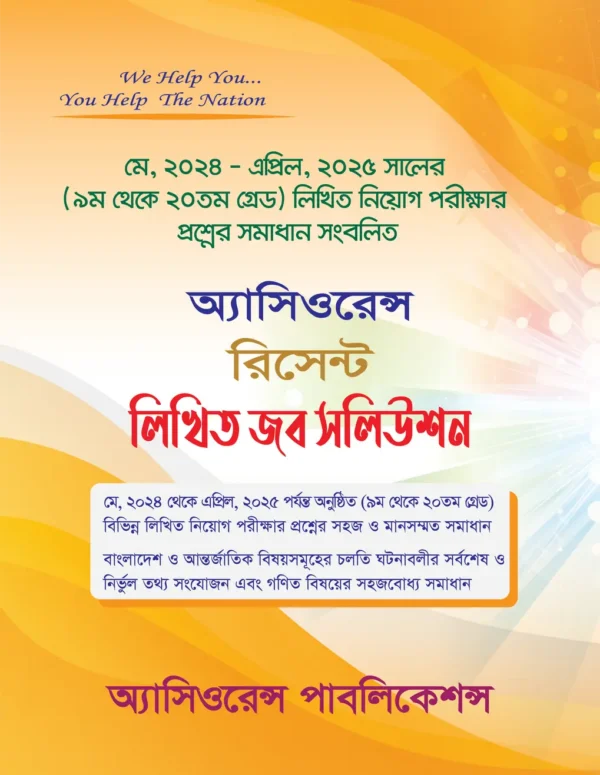 রিসেন্ট জব সলিউশন [লিখিত]